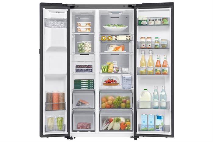 Tủ lạnh Samsung Inverter 615 lít Side By Side AI Home RS90F65D2FSV